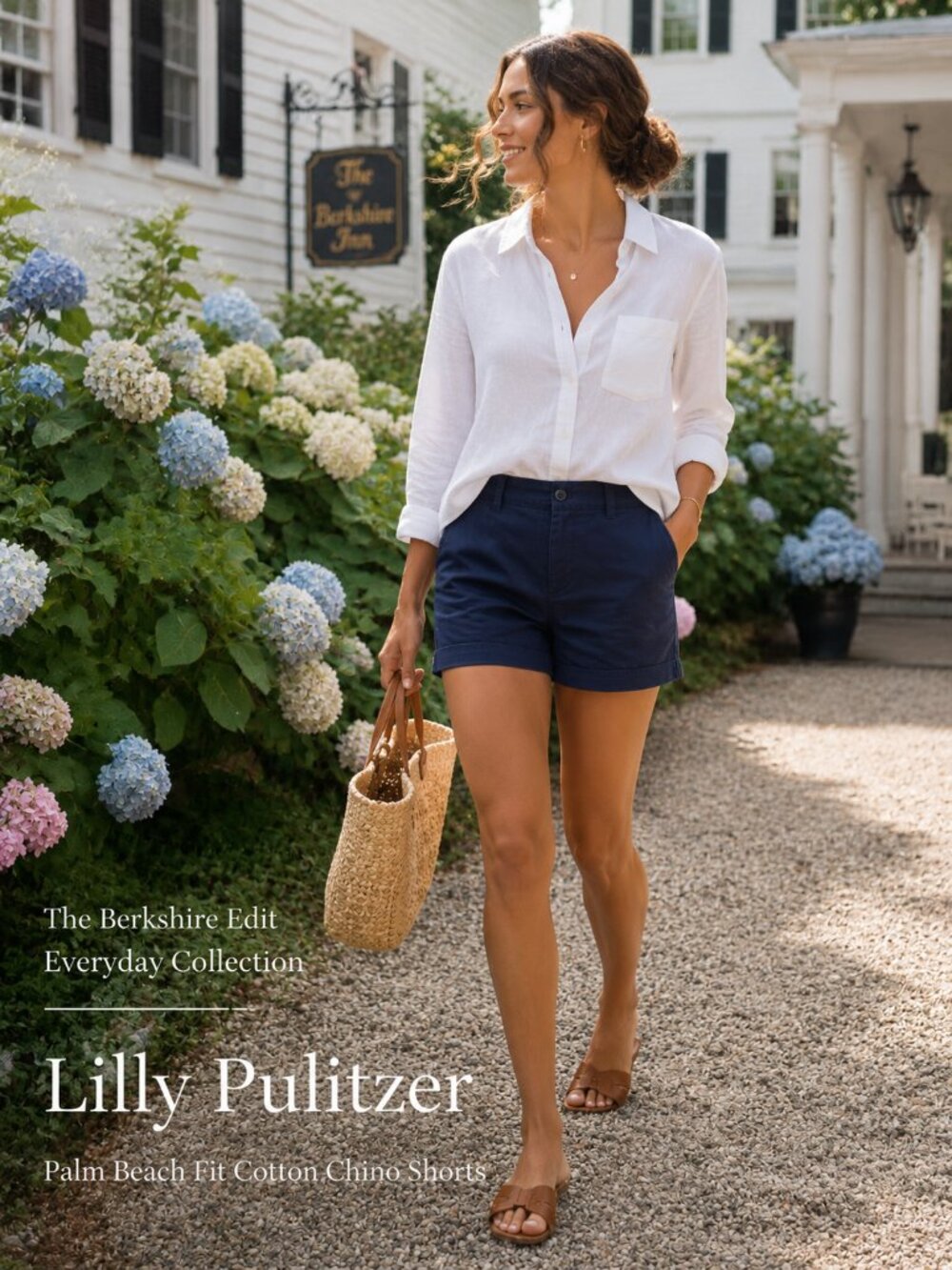 Lilly Pulitzer Palm Beach Fit Navy Cotton Chino Shorts Size 14 Classic